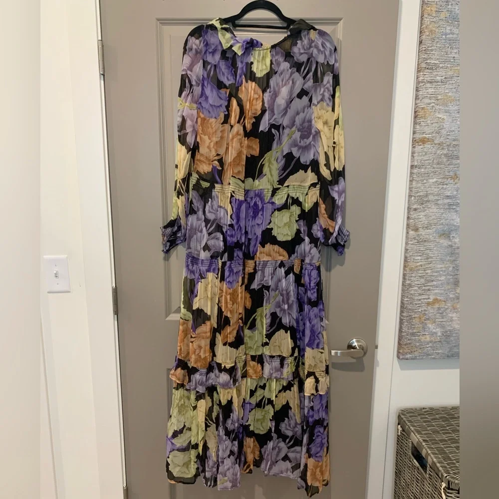 Anthropologie Marais Printed Chiffon Maxi Dress - Picture 3 of 3